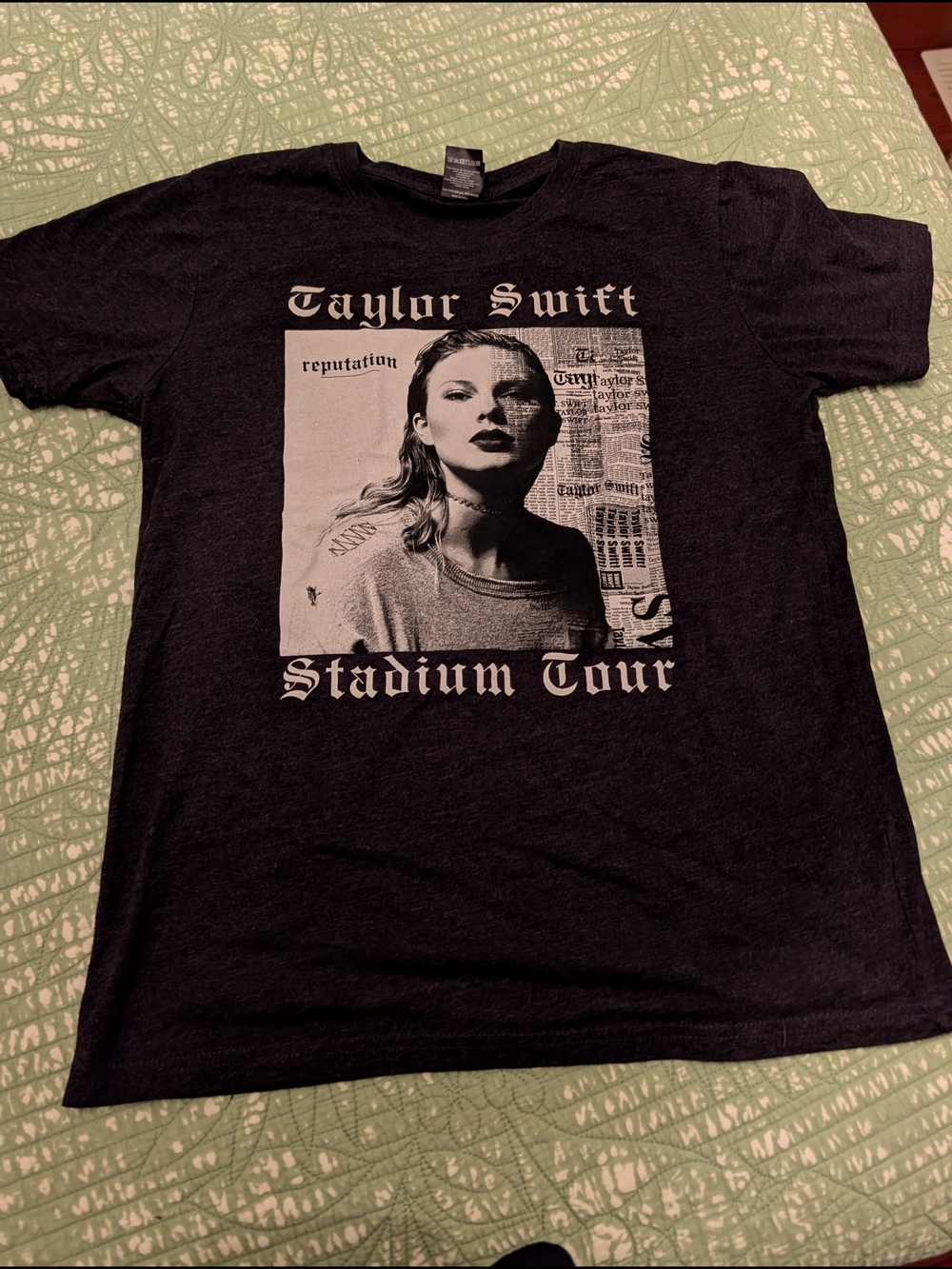 Taylor Swift Black Graphic 'Reputation' Stadium Tour Tee